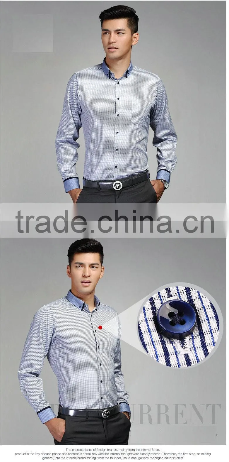 Men's New Fashion Formal Stripe Dress Shirts