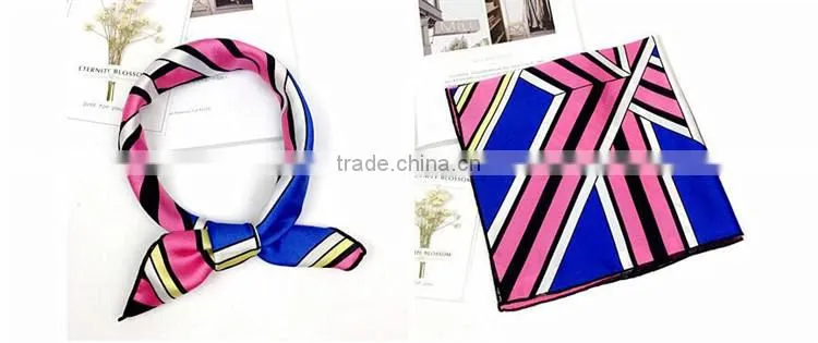 women digital print custom design silk scarf