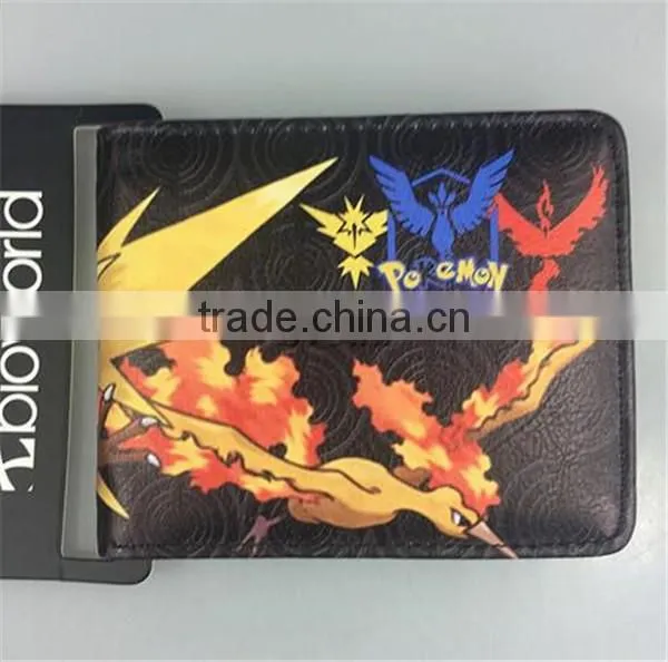 Hot Game Pokemon Go Wallet High Quality Pokemon Pikachu Money bag Pocket monster purse Cartoon Fold Wallet