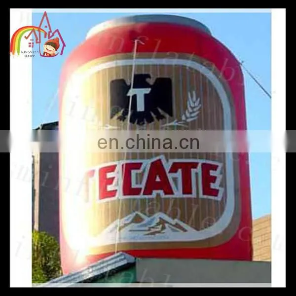 Fashion giant inflatable model,inflatable zip-top can, inflatable can for outdoor display