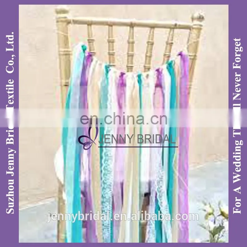 C382D color silk ribbon colorful ribbon chair sash
