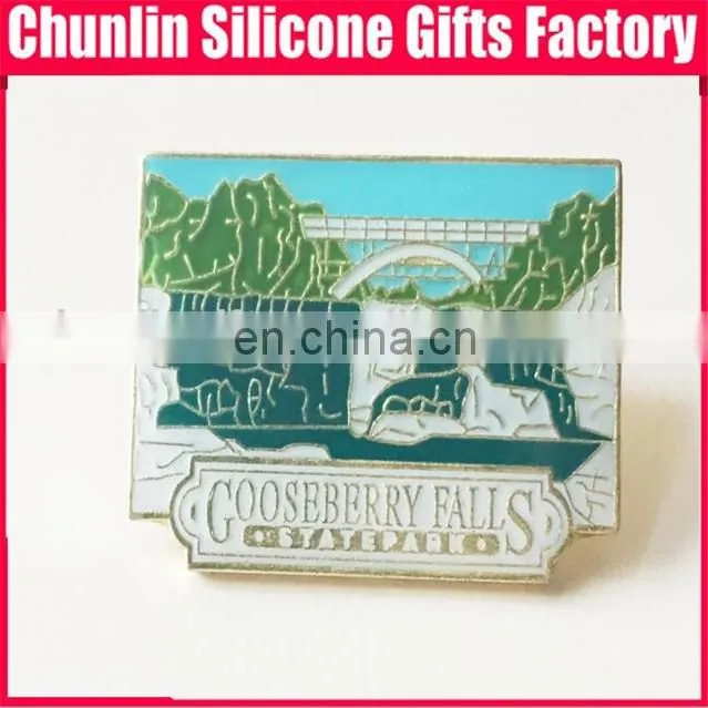 high quality emblem print badage/lapel pin