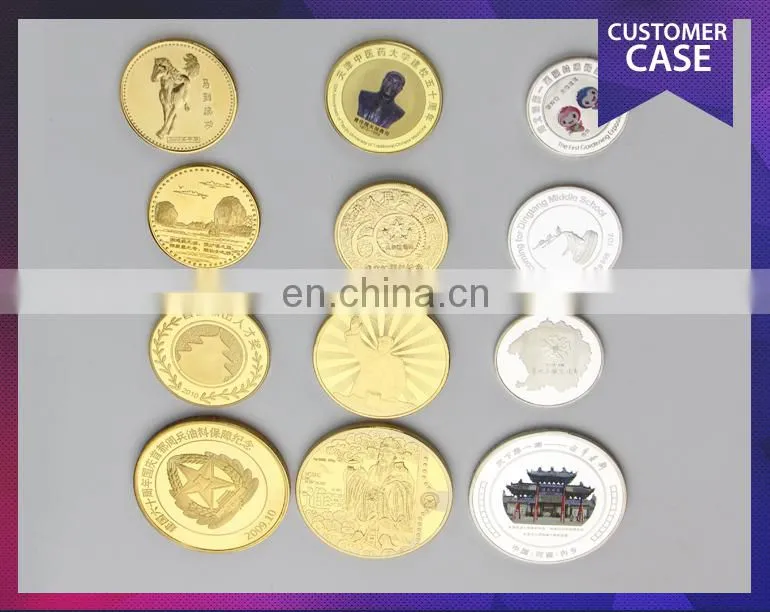 New design printing antique pure gold coin