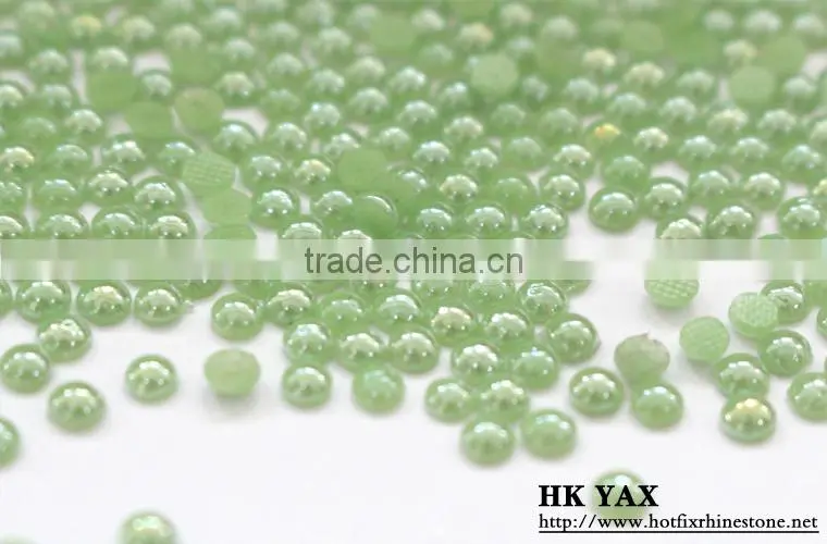 1219L China flat back hotfix pearl,4mm round flat back pearl hotfix,wholesale hotfix pearl flat back