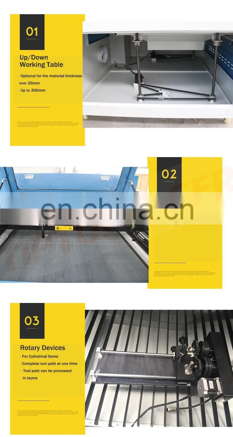 CE Standard 0609 150W CO2 Laser Wood Cutting Machine for Chopping Board