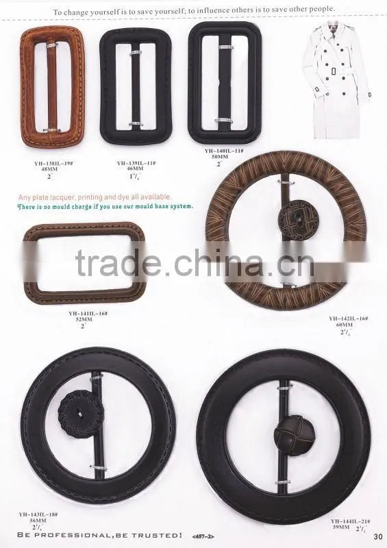 30mm fashion round plastic combined buckles