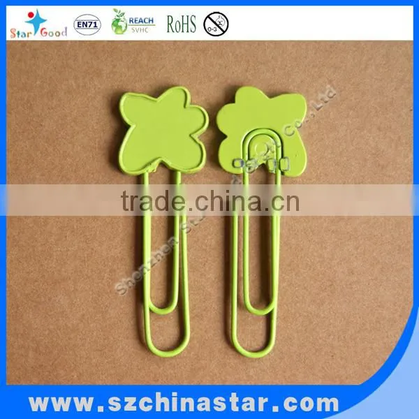Beautiful soft PVC paper clip REACH EN71