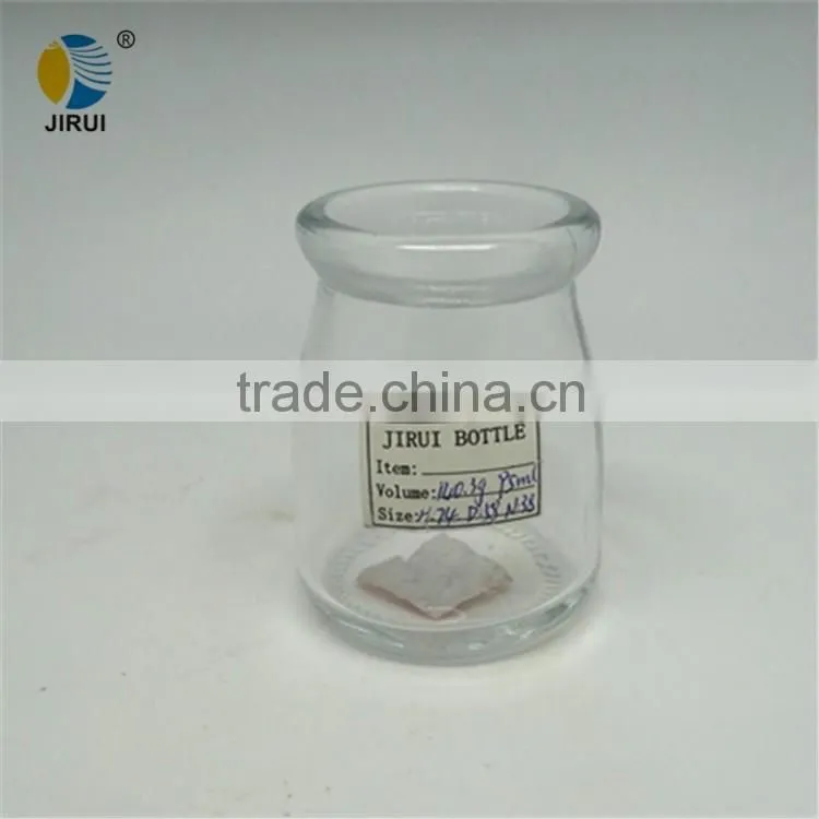 100ML glass pudding jar with high quality