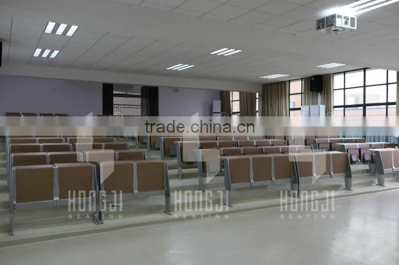 Aluminium alloy leg patented folding school desks and chairs for university TC-982-E