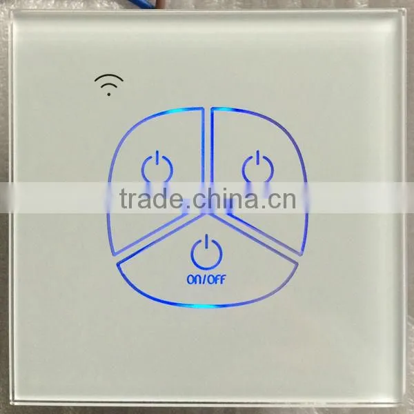 smart remote control, Zigbee electrical switch, wall light switch with Led back light glass board