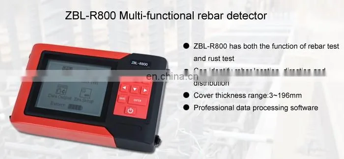 Taijia ZBL-R800 Metal detector price, long range metal detector, metal detector made in China concrete steel scanner detector