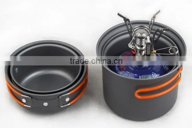 3~4persons Outdoor portable cookware camping Aluminum alloy PY71002