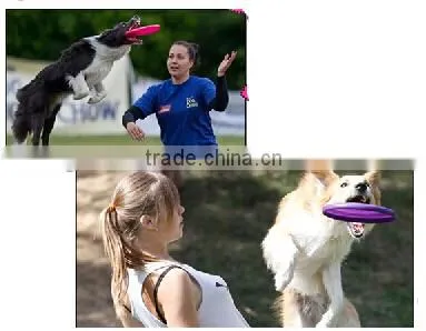 soft silicone frisbee rubber toys for dog promotional toys