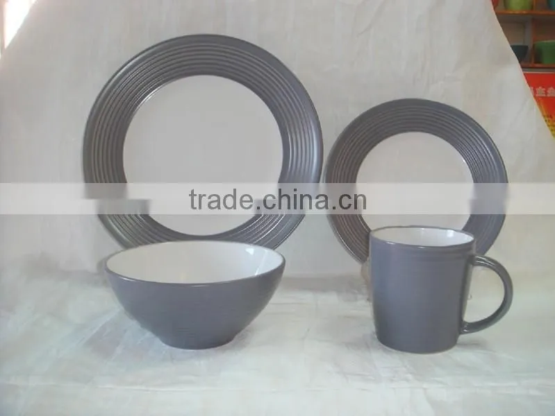 long using dinner set 16pc ceramic Wholesale Bulk square dinner set dinnerware set