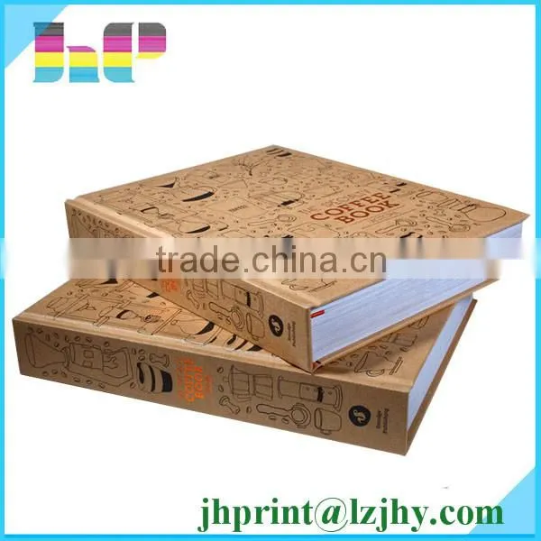 C1S and C2S art paper recipe hardcover book printing with sewing case bound