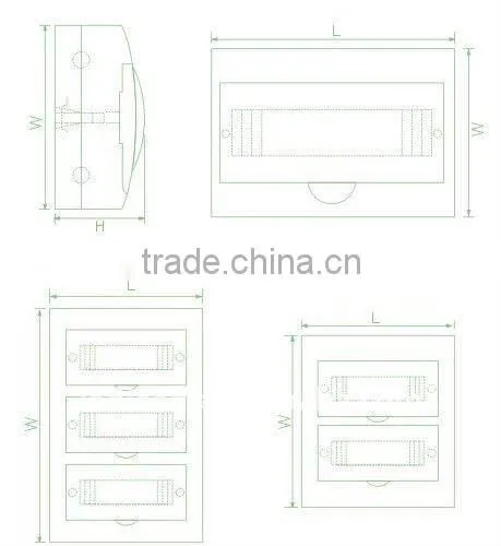 TSM-12ways Surface Distribution Box(Electrical Distribution Box,Plastic Enclosure)