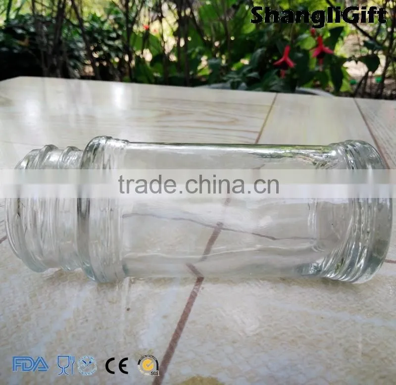 80ml Cylinder Spice Bottle Clear Glass Bottle With Sifter Cap