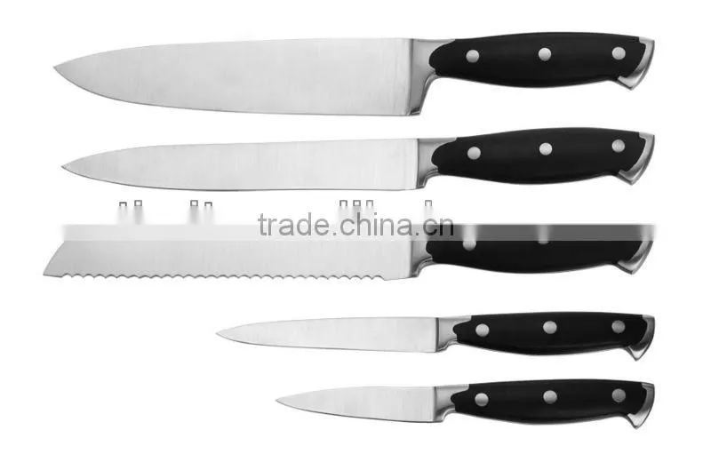 ABS PLASTIC HANDLE 6PCS KITCHEN KNIFE SET