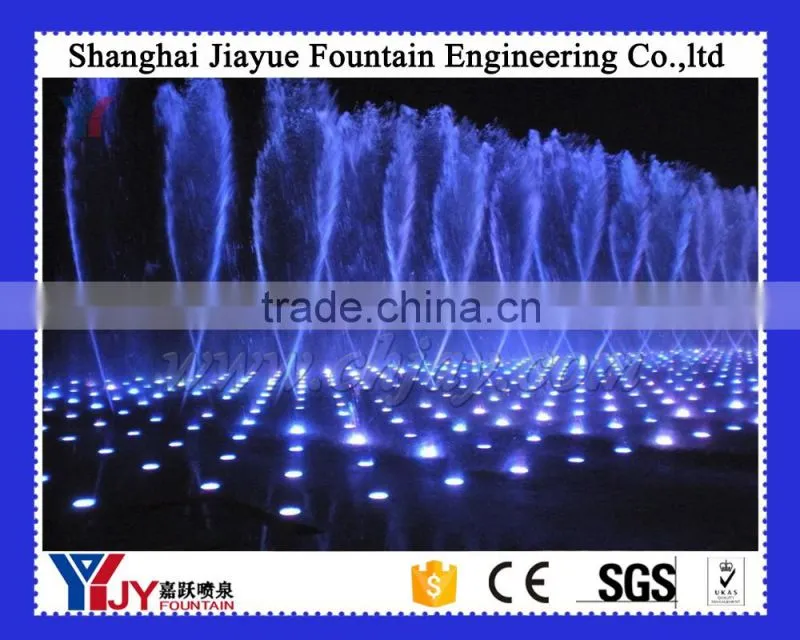 square white dry musical fountains