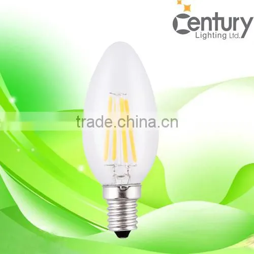 Hot decoration LED candle light dimmable 4w e12 e14 220v led filament bulbs 2w led candle lights