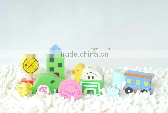 wooden string beads toy toys for kid educational