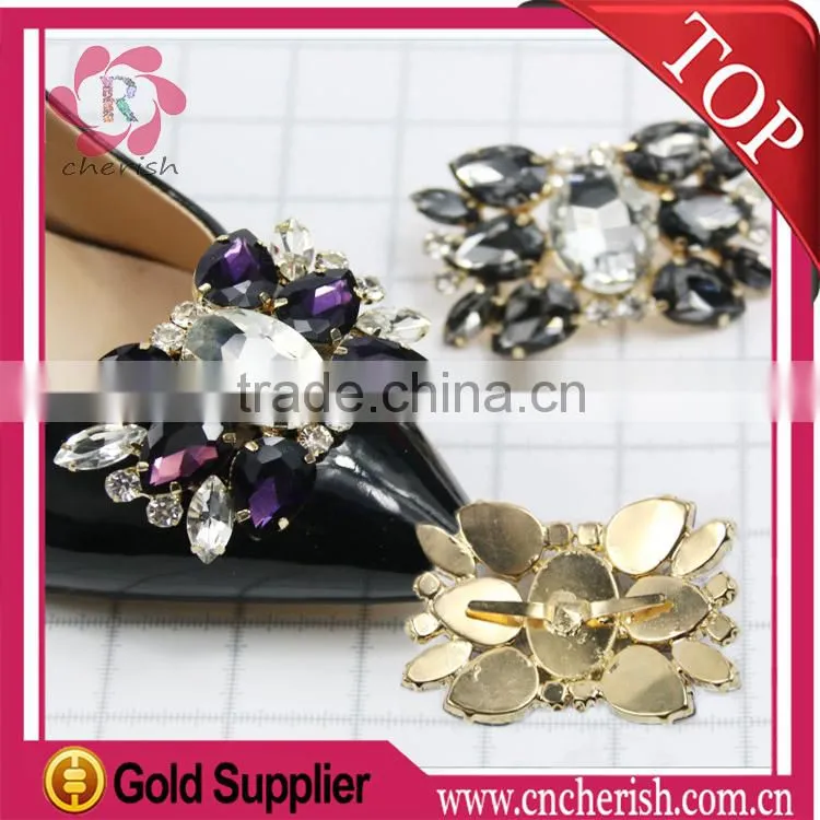 Hot sale rhinestone shoes decorations for women