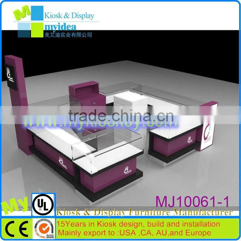 2014 most fashional Modern Glass watch display showcase/e cigarette display stand