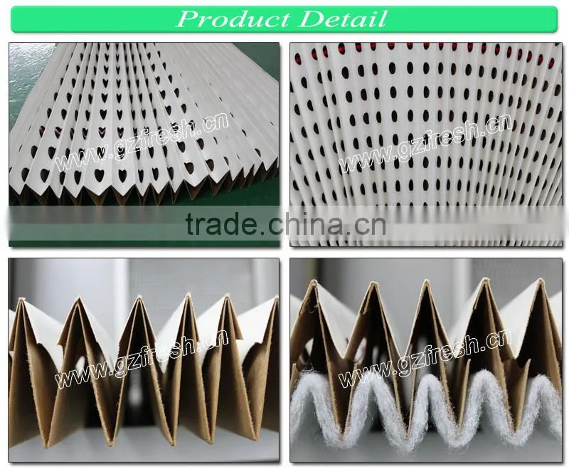 FRS-EDT fresh dry type V-type Booth filter paper made in China