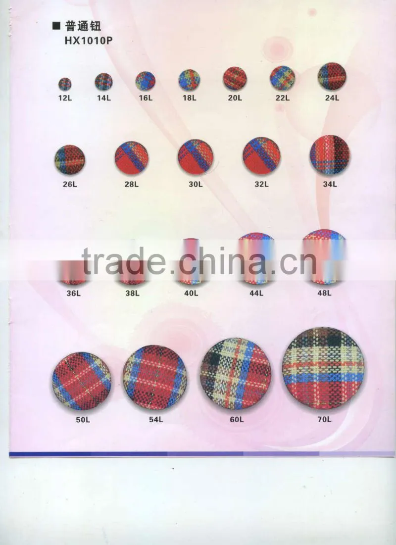 Mushroom Shape Fabric Covered Button --- F1401