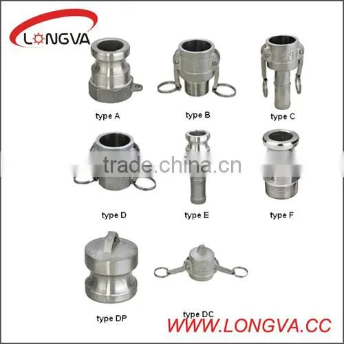 hot sale stainless steel cam & grove type coupling