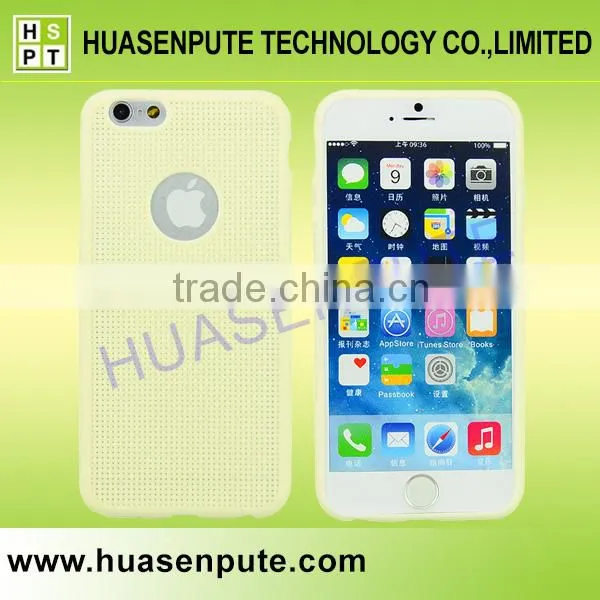 Light and Handy Ventilate TPU Cell Phone Back Cover for Iphone 6