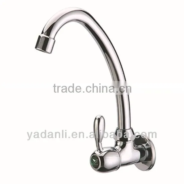 chrome plating single handle wall mounted single cold kitchen tap faucet 1015