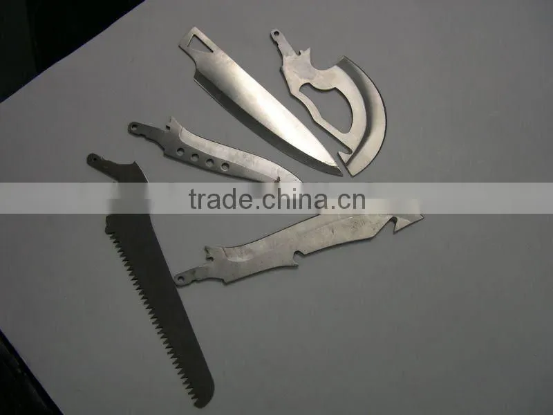 Stainless steel blade in satin finish