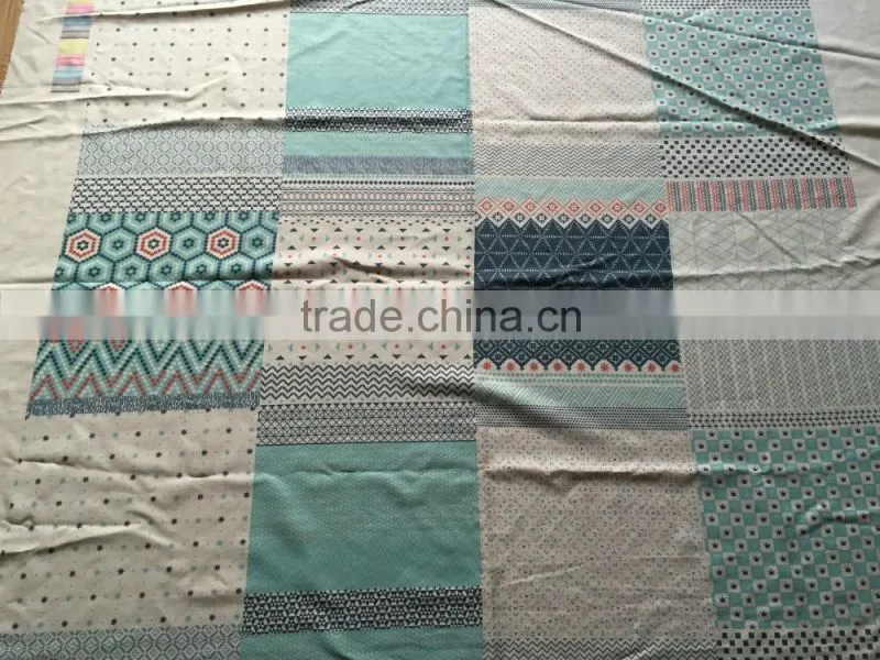 Personality cartoon Linen / Cotton fabric digital printing fabric