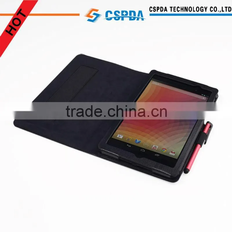 Folio back stand leather case for Google Nexus 7 2nd Generation