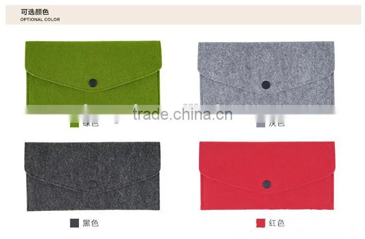 100% polyester felt bag felt fabric purse and wallet wholesale