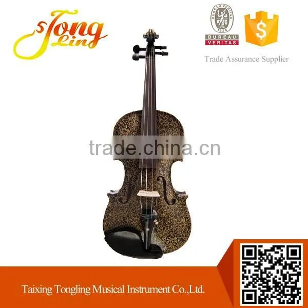 Colorful Art Custom Violin With Case 4/4 TL-1303