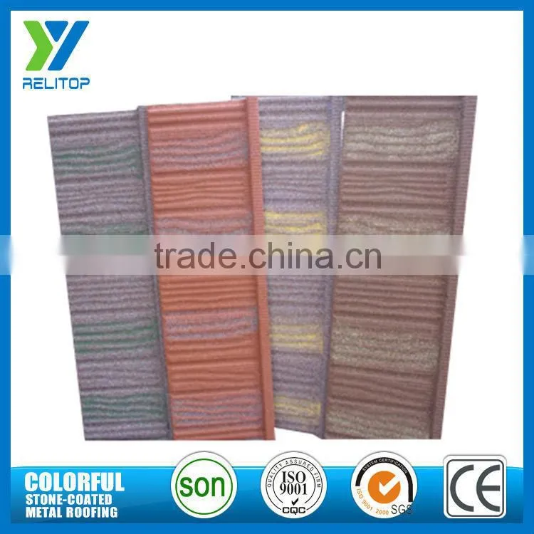 Sand coated 1340mm elegant wood type roofing tile