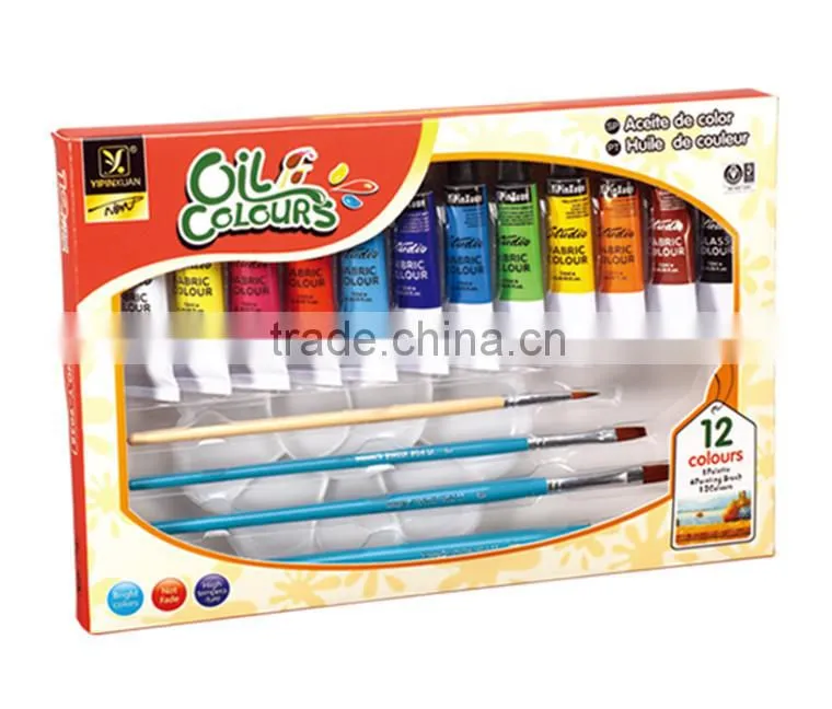In Stock Hot Sell Delicate Multicolor 12 Color Art Acrylic Colour Paint