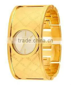 Square face alloy case bangle watch for ladies