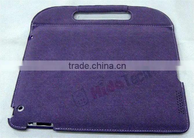ultrathin leather bag case,for apple ipad 3 ipad3 case,handbag Leather Case High quality with stand leather cover case