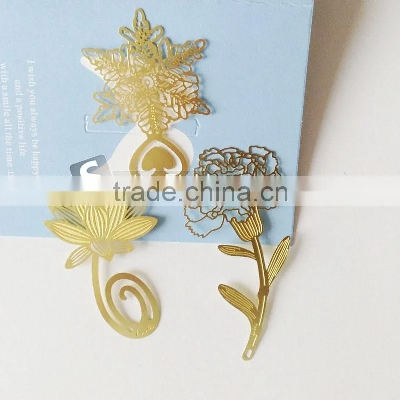 Etching metal bookmark blank for gift