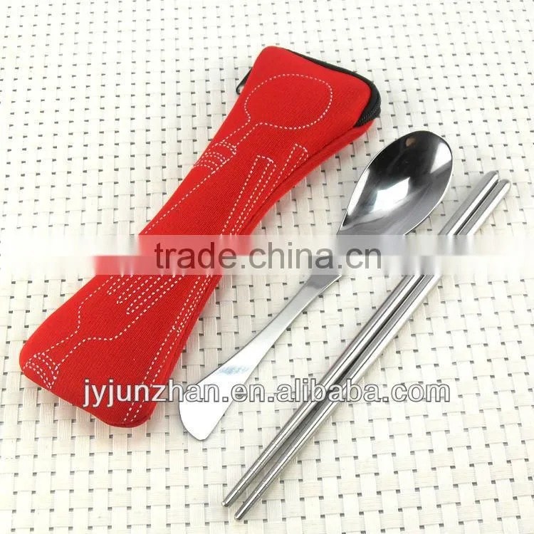 Stainless gift cutlery with spoon and fork composed and nice design