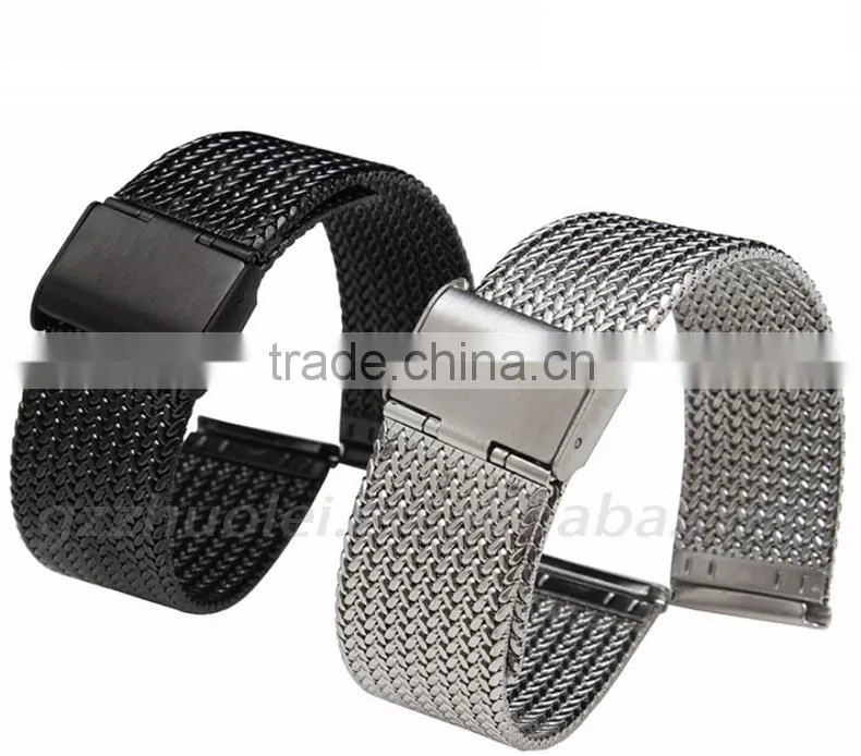 Milanese Classic Buckle Stainless Steel Watchband 16mm 18mm 20mm 22mm 24mm