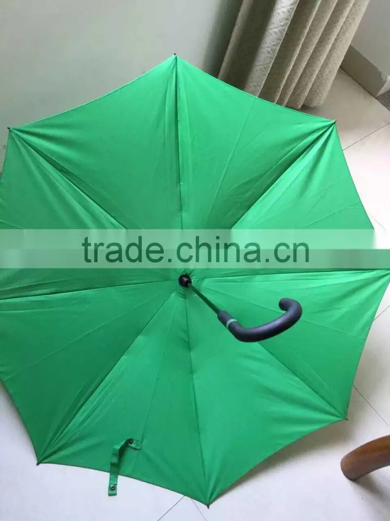 2015Hot selling High qulity new design kazbrella inverted upside down reverse inside out umbrella