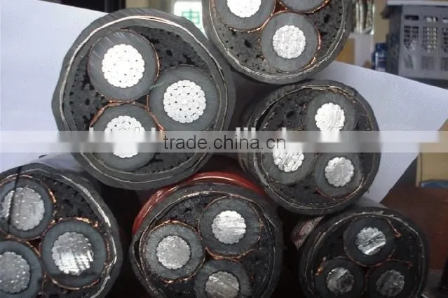0.6/1kv Copper/Aluminum conductor XLPE insulation Steel wire armoured PVC Sheath Power cable