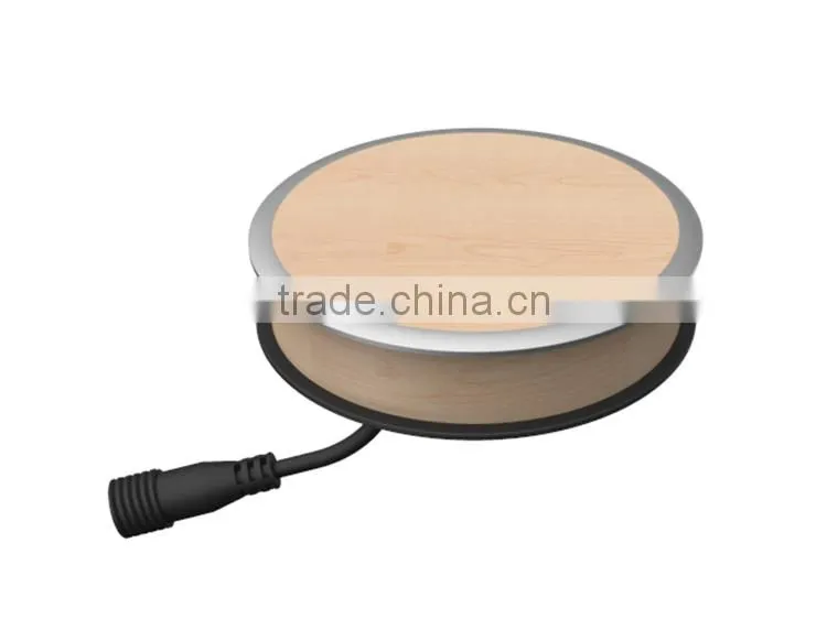 Wood qi wireless charger for furniture