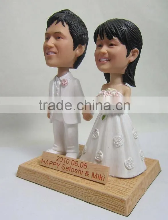 7" personalized wedding gift bobblehead