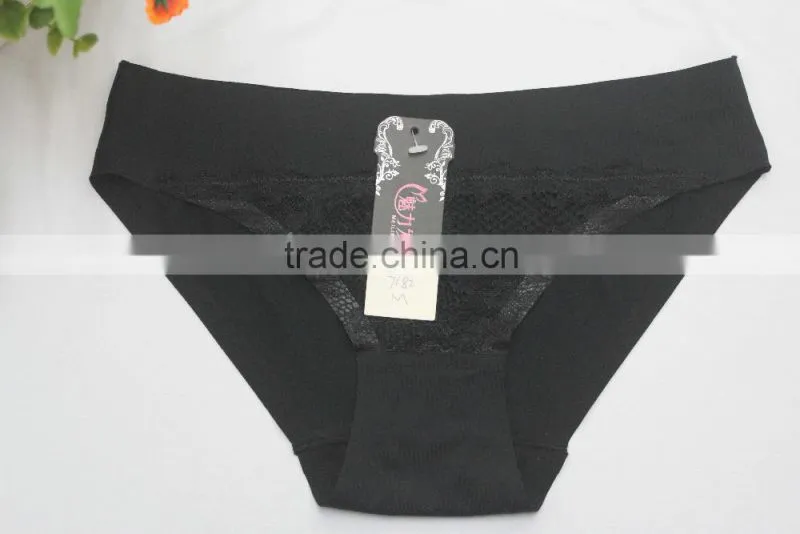 Lace Design Seamless Laser Cut Underwear Panty