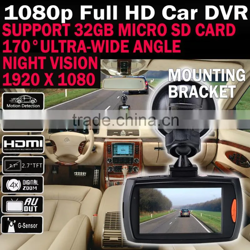 2.7" G30 DVR Camera 1080p Full HD Camcorder Video HDMI G-sensor 170 Car Recorder